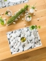 Preview: Tischset Platzset abwaschbar White Stones von ARTIPICS